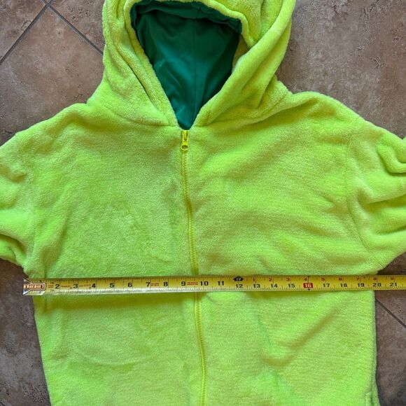 Moriah Elizabeth One Piece Jumpsuit Pickle Fleece Pajama Kids Medium Green Dino - Picture 11 of 13